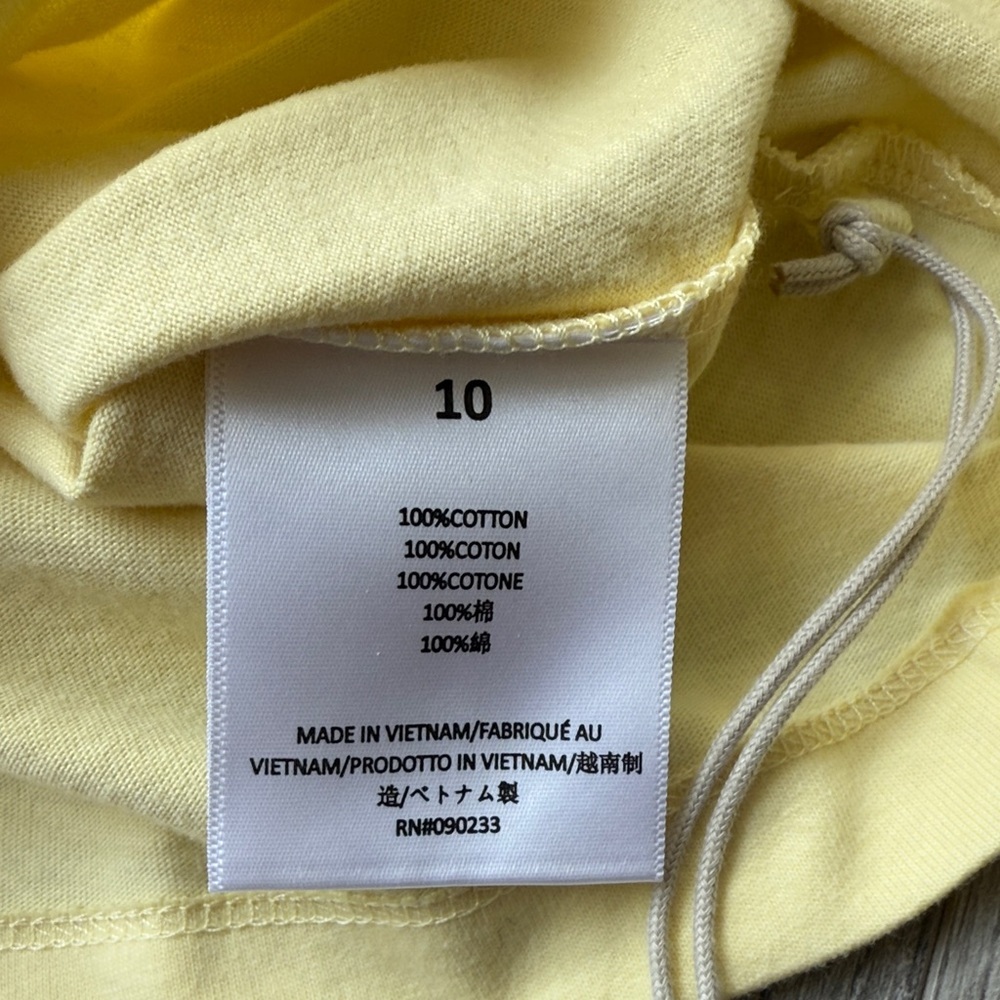 Fear of God Essentials Long-Sleeve Tee Dress 'Canary' - Picture 6 of 9